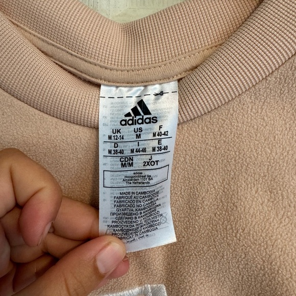 Women’s adidas fleece crewneck size medium - Picture 2 of 12